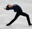 BEIJING, CHINA - FEBRUARY 10: Junhwan Cha of Team South Korea skates during the Men Single Skating Free Skating on day six of the Beijing 2022 Winter Olympic Games at Capital Indoor Stadium on February 10, 2022 in Beijing, China. (Photo by Fred Lee/Getty Images)